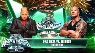 Solo Sikoa vs The Rock Final Boss No Rules Match @ WrestleMania 40  WWE 2K24