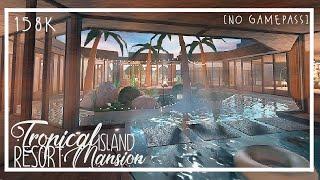 Tropical Island Resort Mansion No Gamepass 158k Bloxburg Speeduild no large plot