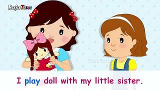 Membaca Kalimat Bahasa Inggris My favorite doll  Reading Practice for Kids