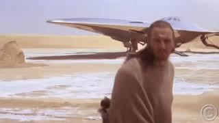 Star Wars Qui-Gon Flees From Anakin