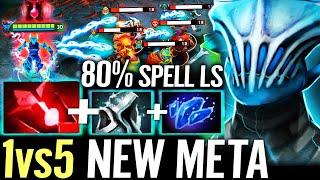  1vs5 Razor 100% NEW META Bloodstone + Eternal Shroud Shard — Cancer 80% Spell LifeSteal Dota 2 Pro