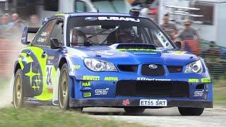 Subaru Impreza S12 WRC - Launch Control Anti-Lag Sound & Action at Rally Legend