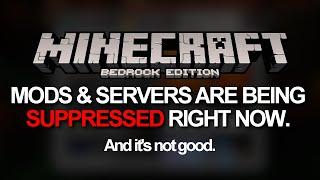 Minecraft modding on Bedrock is being suppressed by a recent update and its bad.