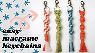 Easy DIY Macrame Keychain For Beginners