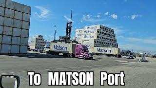 Driving in the Ports of Los Angeles Matson Port