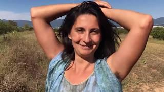 Tsetsi Shows her Hairy Armpits in the Wild Countryside in Bulgaria Jelio. Цеци и ЖельоМир в Дивото