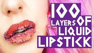 100 LAYERS OF LIQUID LIPSTICK  by tashaleelyn