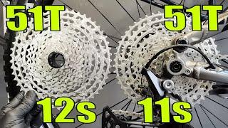 1x12 systems killer Deore 1x11 drivetrain with 11-51T cassette. Cheap compatible great shifting