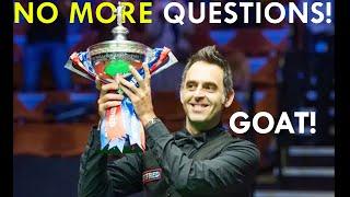 The Day Ronnie Became GOAT Absolutely Magnificent World Championship 2022