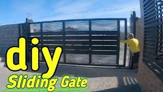 Diy Sliding Gate Using tubular 2x4 & 1x2