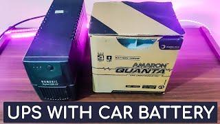 Turn your 10 Mins Backup UPS to 1hr Backup UPS  Using Car Battery.