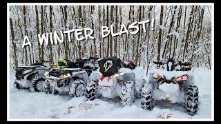 This Is Deep Snow ATV Riding