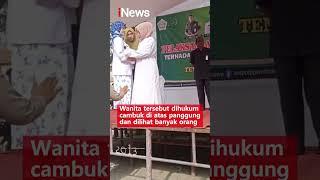 Berzina dengan Ipar Wanita Asal Aceh Dicambuk 100 Kali #shorts #viral