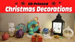 Christmas 3D Printing Ideas - DIY Christmas Decorations