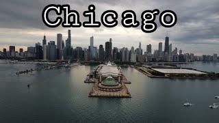 Hot Summer Chicago  4K Drone Footage with Music