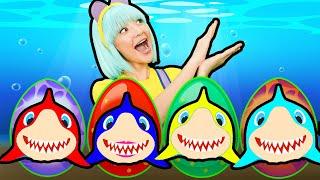 Surprise Eggs - Baby Shark Song +MORE  TigiBoo