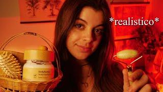 MASSAGGIO CON PIETRE CALDE  SPA realistica e rilassante  ASMR ITA