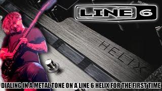 Line 6 Helix  Dialing in my first metal rhythm guitar tone on a Line 6 Helix