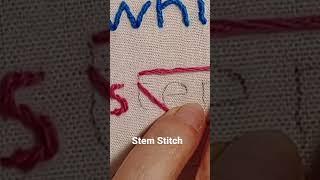 Basic Embroidery Stem Stitch