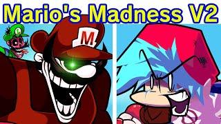 Friday Night Funkin VS Marios Madness V2 FULL WEEK + Cutscenes FNF Mod Mario 85MXMario.EXE