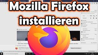 Mozilla Firefox installieren Download Installation Menü- und Symbolleiste aktivieren