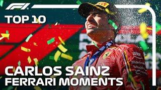 Carlos Sainzs Top 10 Ferrari Moments