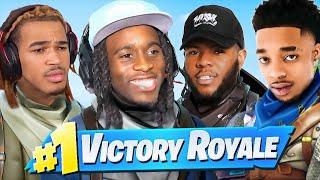 Playing Fortnite Until We Get a Win... Ft. PlaqueBoyMax Chrisnxtdoor & FlightReacts