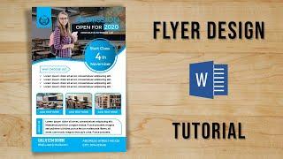 How to design a clean & modern Flyer in MS Word 2019