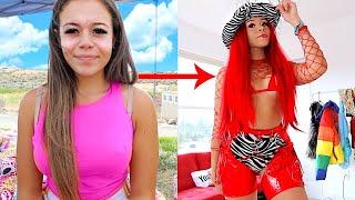 1 HOUR RAVEFESTIVAL TRANSFORMATION GET READY WITH ME  Krazyrayray