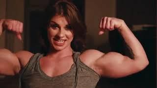 Girl Bicep sleeve destruction women fitness and strength part 2. #fbb #muscle #bodybuilder