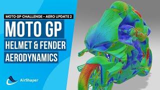 MotoGP Aerodynamics - Helmet fender mud guards & wings - Dotto Creations AirShaper Aero Update 2