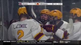 Highlights Gopher Mens Hockey Wins 7-2 Over Nebraska-Omaha in NCAA Opener