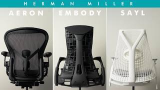 The BEST Herman Miller Ergonomic Chair Buyer’s Guide Aeron Embody and Sayl