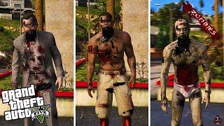Franklin Michael & Trevor Becames A Zombie  Los Santos City Becomes Zombie Land  GTA 5 MODS
