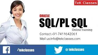 Oracle PL SQL Training Videos  Pl SQL Tutorials  Oracle PLSQL Training