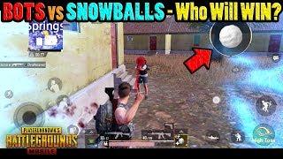 KILLING a BOT with a SNOWBALL on VIKENDI?? - How to get SNOWBALLS in a PUBG Mobile Game