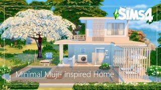 Minimal Muji - Inspired Home  Stop Motion Build  The Sims 4  No CC