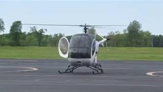 Schweizer 300CBi Engine Start-Up & Departure at Princeton Airport 39N