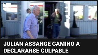 En un minuto Julian Assange abandona Londres tras acuerdo de culpabilidad con EEUU