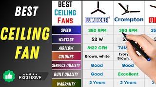 Best Ceiling Fan 2023  Best Ceiling Fan Brands  Ceiling Fan Review