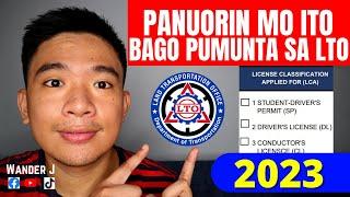 LTO APPLICATION FORM for DRIVERS LICENSE?  NEW APPLICANT of SP & RENEWAL of DRIVERS LICENSE