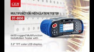How to Use Multifunction Installation Testers --CEM DT-6650