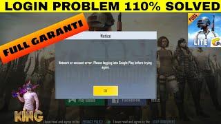 HOW TO SOLVED NETWORK OR ACCOUNT ERRORPUBG LITE NETWORK ERROR LOGIN FAILED Pubg lite Login problem