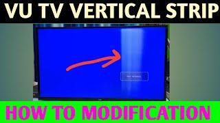 VU 40 LED TV VERTICAL STRIPE ON THE SCREEN HOW TO FIX  HOW TO REPAIR VU LED TV  T390HVN04 PANEL 