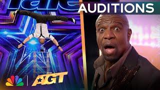 Illya and Anastasiia Strakhov STUN The Judges With Head Balancing  Auditions  AGT 2024