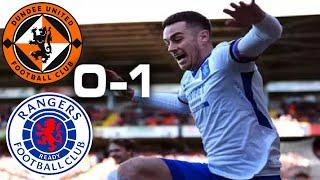 LAW BRINGS DOWN GOODWIN DUNDEE UNITED 0-1 RANGERS  SCOTTISH PREMIERSHIP