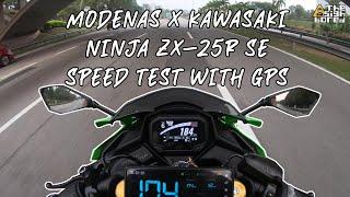 2023 Modenas x Kawasaki Ninja ZX-25R  Speed Test with GPS