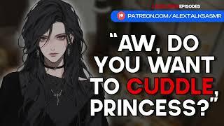 F4F Flirty goth roommate cuddles you to sleep cuddles sleep aid heartbeat  ASMR RP