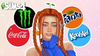 Recreating POPULAR DRINK Brands as Sims in the Sims 4 CAS CHALLENGE