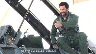 Wolverine Actor Hugh Jackman Takes F-16 Flight Over Texas – Preps & On The Flight Line